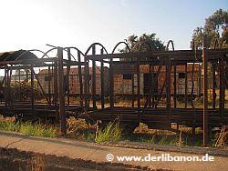 Libanon, verrostete Züge in Tripoli