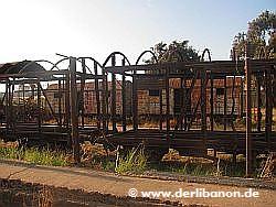 Libanon, verrostete Züge in Tripoli