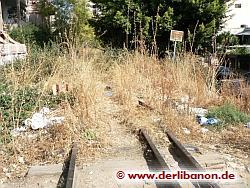 Libanon, alte Zugschienen